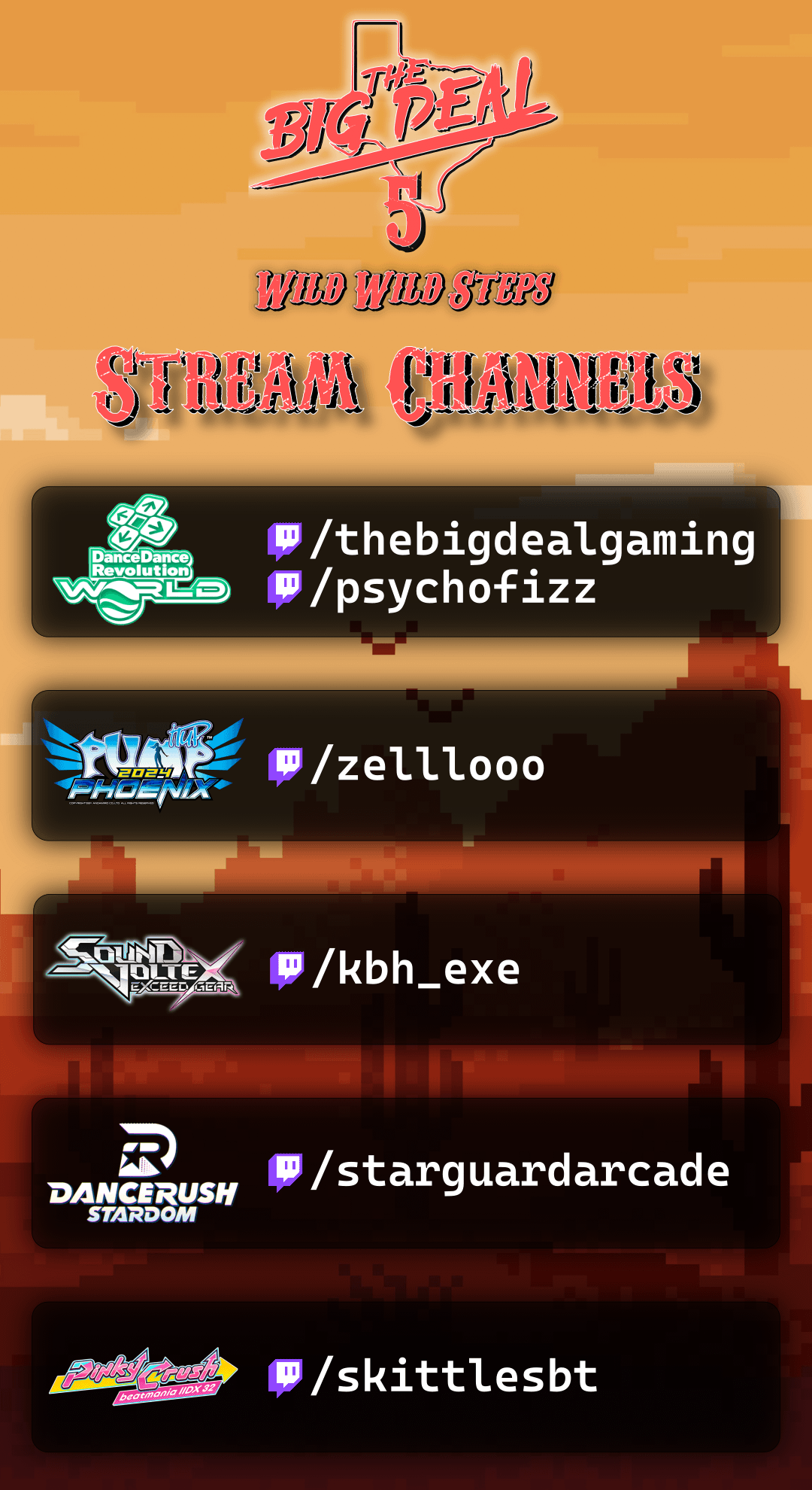stream schedule for the big deal